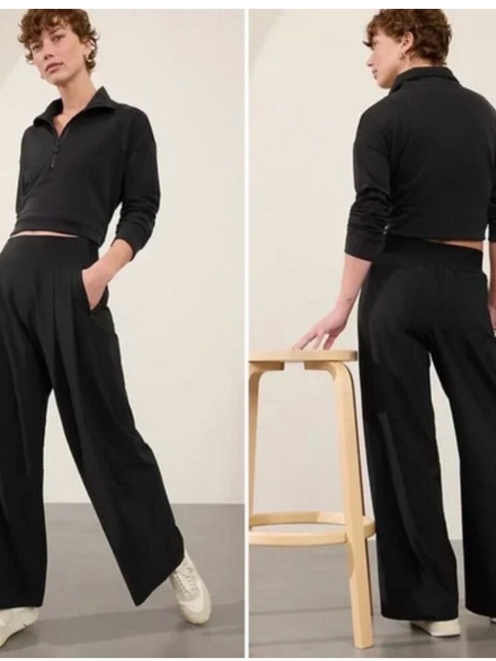 Brooklyn Heights High Rise Pleated Wide Leg Pant